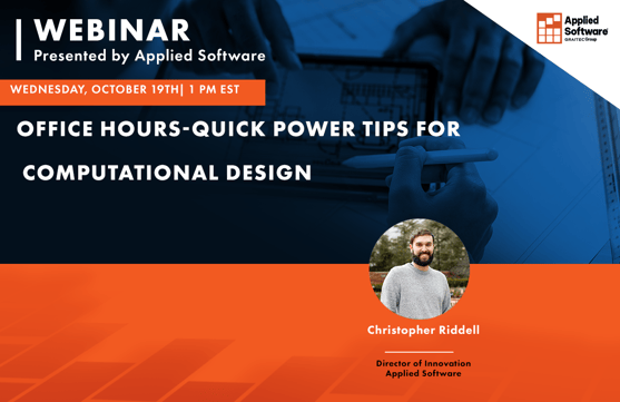 10-19-22 [OFFICE HOURS] Quick Power Tips for Computational Design Landing Page