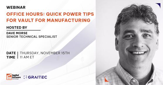11-15-22 Office Hours-Quick Power Tips for Vault for Manufacturing Landing Page